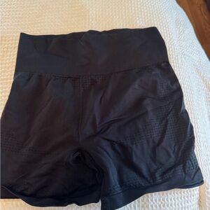 Black Women's High-Waisted Shorts